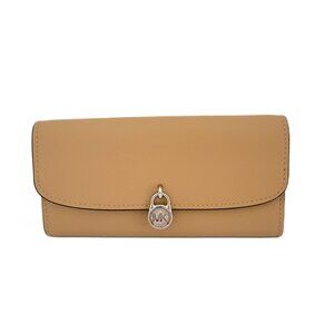 Michael Kors Hamilton Large Flap Continental Wallet Peanut Leather